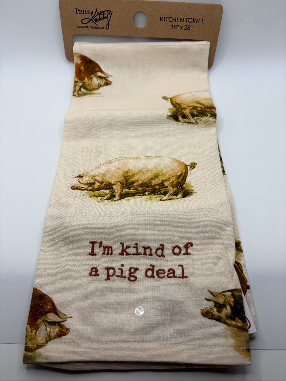 Kitchen Towel with Pig Design